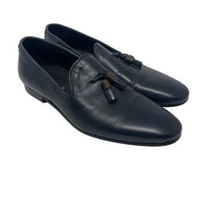 Luca di Napoli Size 42 Navy Blue Tassel Loafers Never Worn US size 9